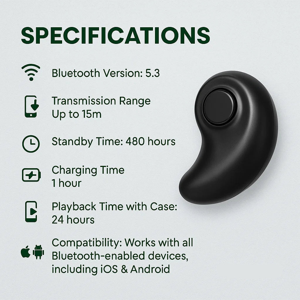 Wireless Sleep Earbuds with Dual Noise Reduction