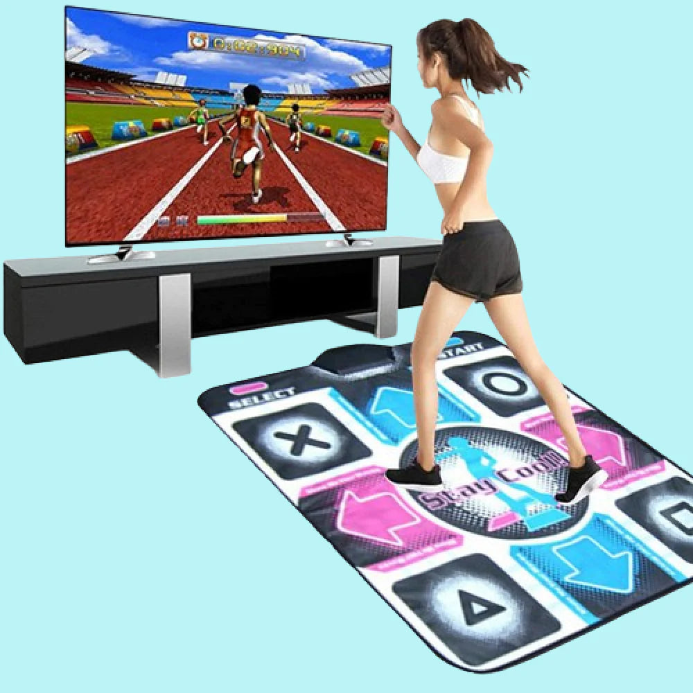 Dance Mat with Motion Sensors and Wireless Controllers for TV Gaming