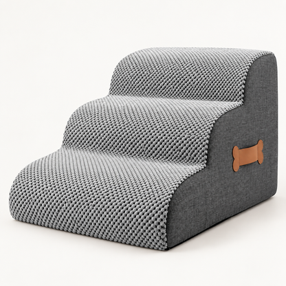 Joint Friendly Dog Stairs Soft Foam Pet Access