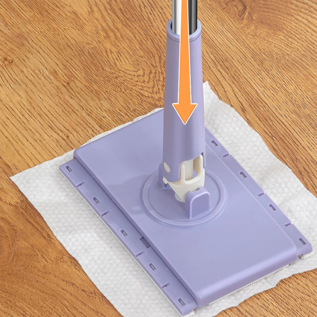 360 Degree Rotating Mop with Angled Handle and Low Profile Head