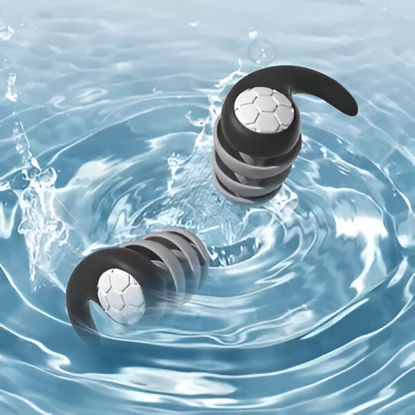 Reusable Silicone Earplugs with Three-Layer Noise Blocking and Contoured Fit