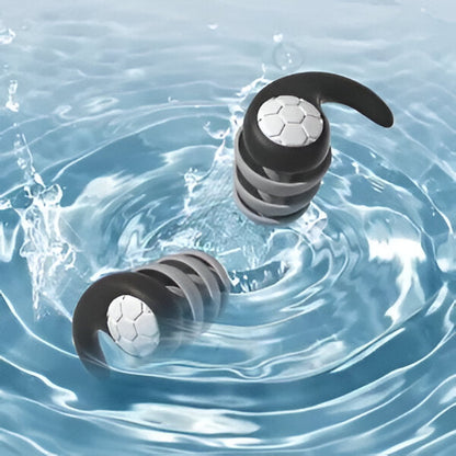 Reusable Silicone Earplugs with Three-Layer Noise Blocking and Contoured Fit