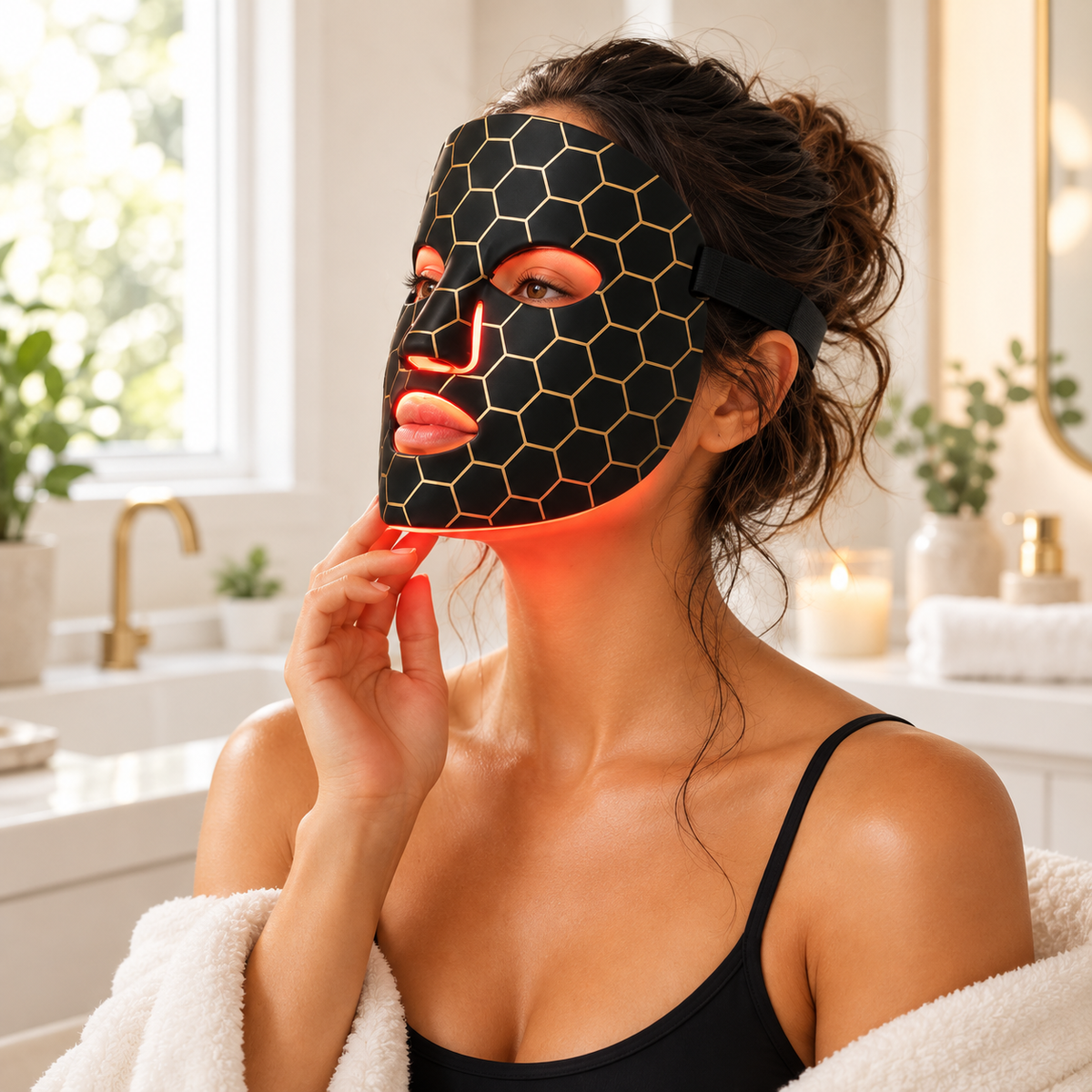 LED Face Mask Silicone USB Rechargeable Flexible Skincare