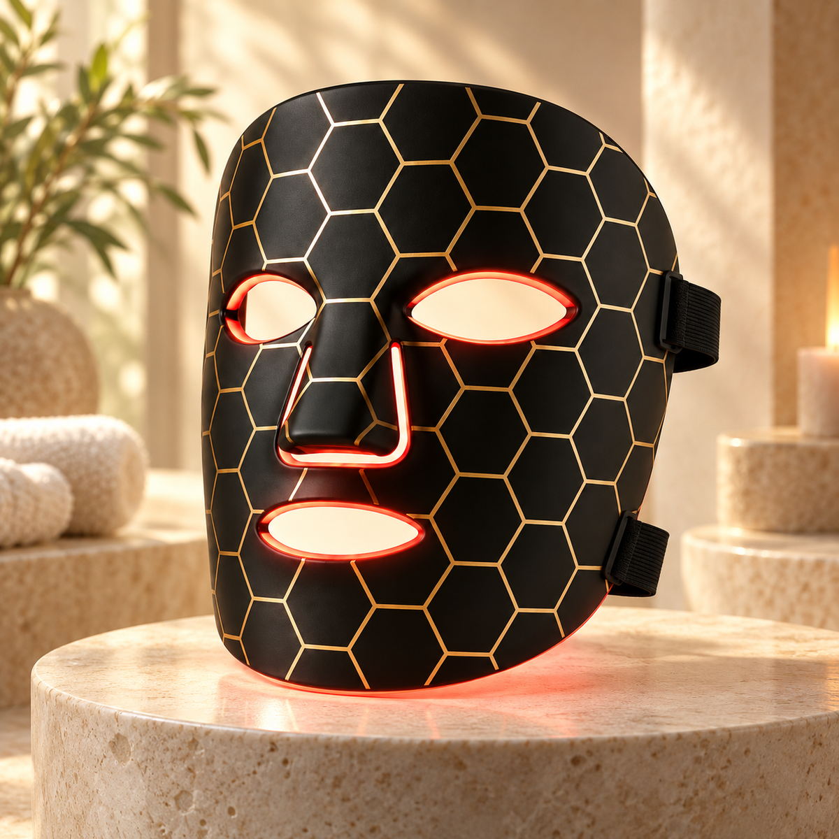 LED Face Mask Silicone USB Rechargeable Flexible Skincare