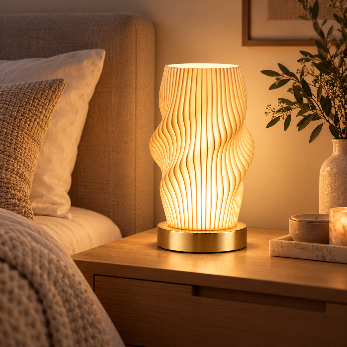 LED Table Lamp USB Touch Dimmable Compact Modern Desk Light