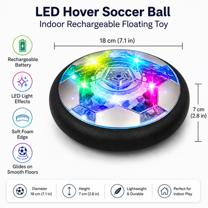 LED Hover Soccer Ball Indoor Rechargeable Floating Toy