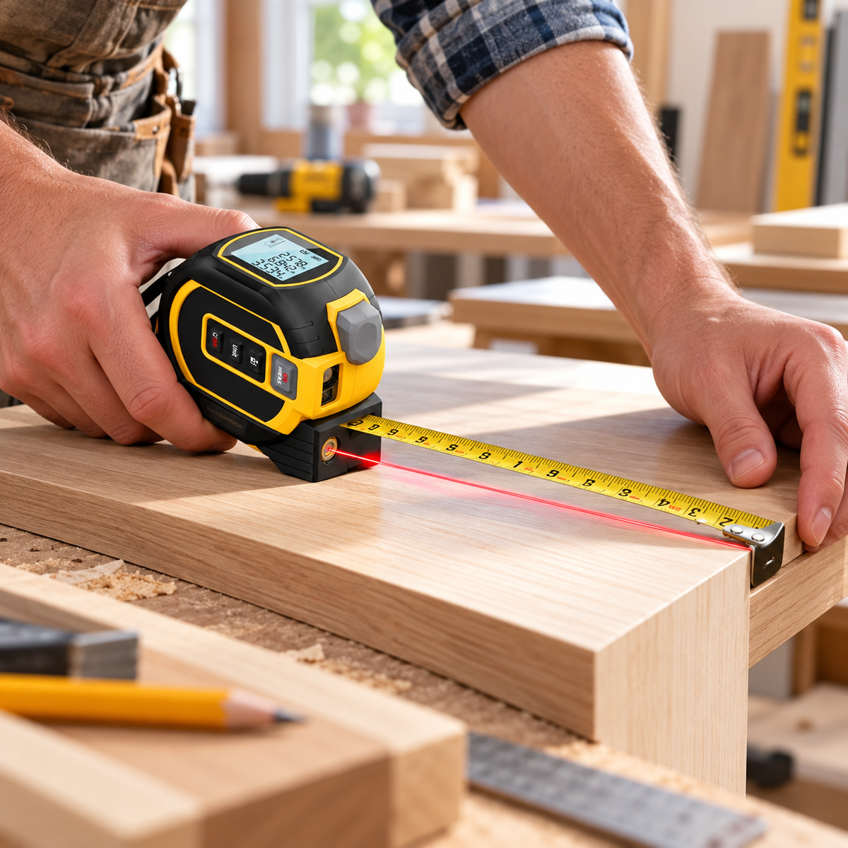 Laser Measuring Tape Digital Tool Multi Function Design