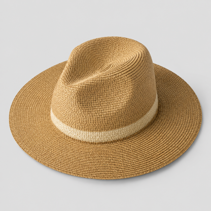 Lightweight Panama Hat Wide Brim Packable Sunshade