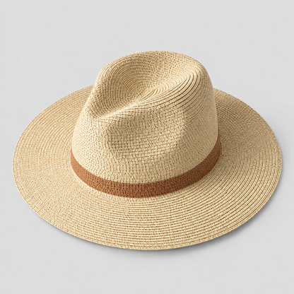 Lightweight Panama Hat Wide Brim Packable Sunshade