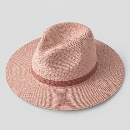 Lightweight Panama Hat Wide Brim Packable Sunshade