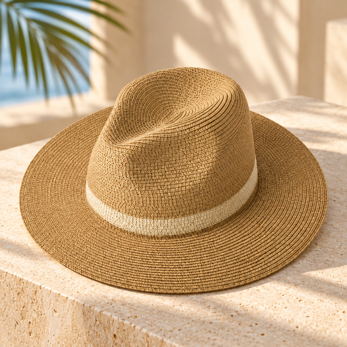 Lightweight Panama Hat Wide Brim Packable Sunshade