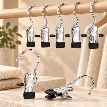 Lightweight Space Saving Hanging Clips Home Organization