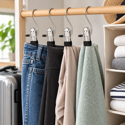 Lightweight Space Saving Hanging Clips Home Organization