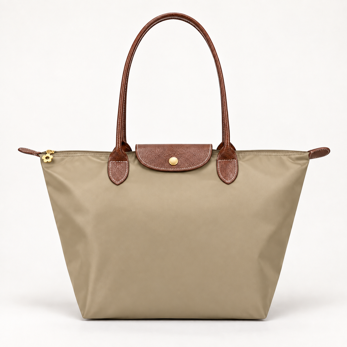 Luxurious Handles Tote Bag Versatile Everyday Elegant
