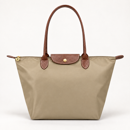 Luxurious Handles Tote Bag Versatile Everyday Elegant