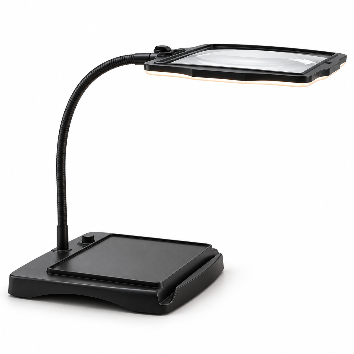 Magnifying Desk Lamp Hands Free Adjustable Arm Design