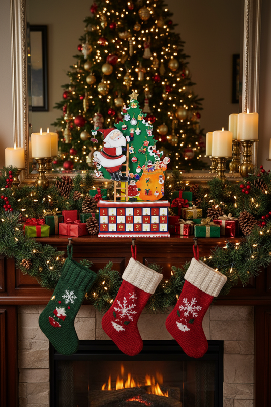 Christmas Tree Advent Calendar – Creative 24 Drawer Countdown Organizer for Holiday Treats, Gifts and Seasonal Home Decor