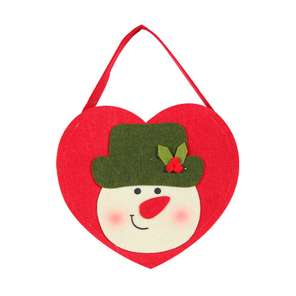 Christmas Gift Bags – Non Woven Santa, Snowman and Reindeer Candy Bags for Cookies, Treats and Holiday Presents