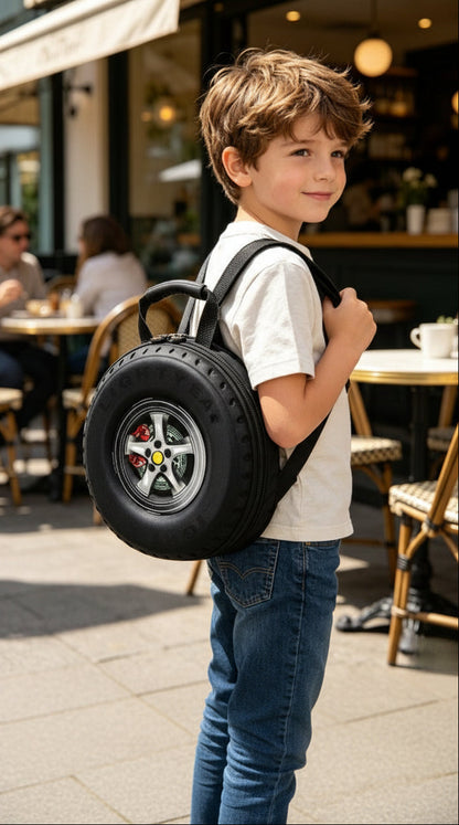 EVA Tire Kids Backpack – Cute Korean Style Kindergarten School Bag for Boys with Lightweight Comfortable Everyday Carry