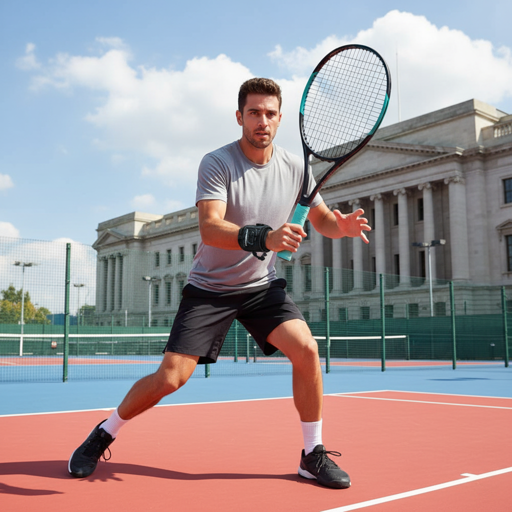 Tennis Wrist Training Brace – Adjustable Wrist Corrector for Improving Forehand Technique, Stability and Tennis Performance