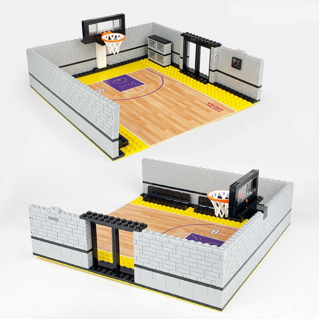 Basketball Building Block Set – DIY Sports Arena Construction Toy for Kids with Educational STEM Learning and Creative Play Fun