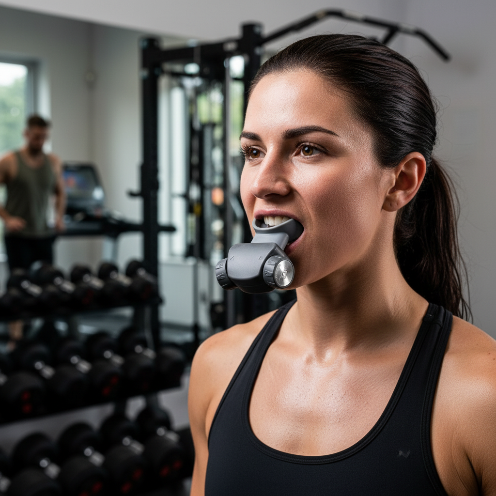 Smart Breathing Trainer – App Connected Adjustable Resistance Lung Exerciser for Core Training, Pilates and Respiratory Fitness