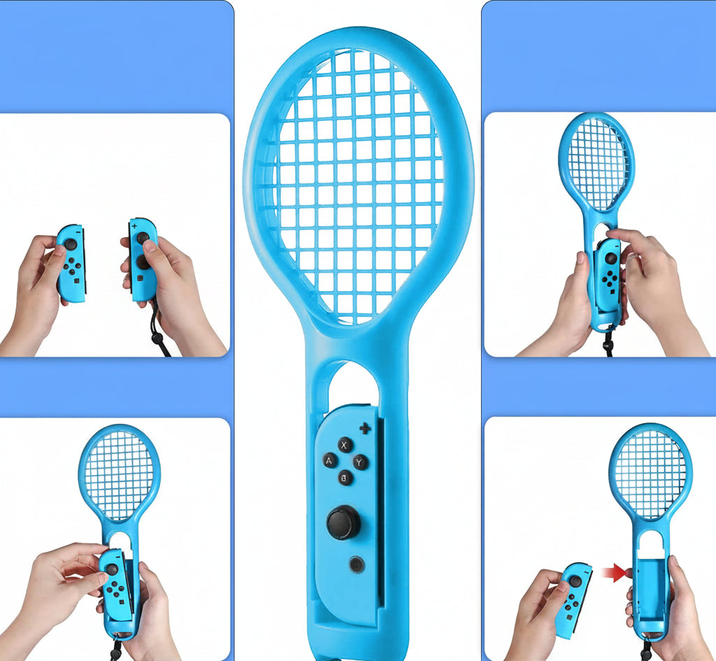 Handheld Sports Accessories Kit – 10-in-1 Gaming Bundle with Golf Clubs and Motion Sports Gear for Switch OLED Players