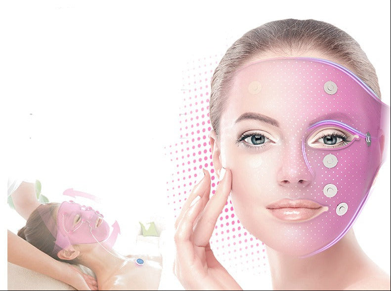 EMS Silicone Facial Massager Mask – Microcurrent Face Lifting Device for Skin Tightening, Firming and Anti-Aging Beauty Treatments