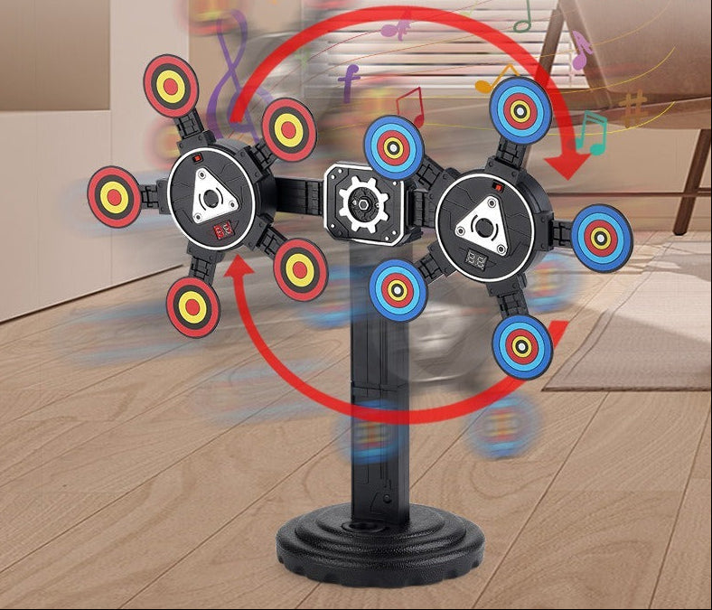 Electronic Shooting Target – 360° Rotating Auto Reset Scoring Target for Toy Gun Practice, Skill Training and Family Fun