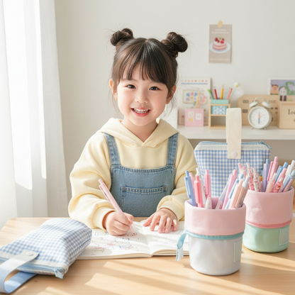 Kawaii Large Capacity Pencil Case – Cute Pen Storage Bag for School Supplies, Student Stationery and Back to School Essentials