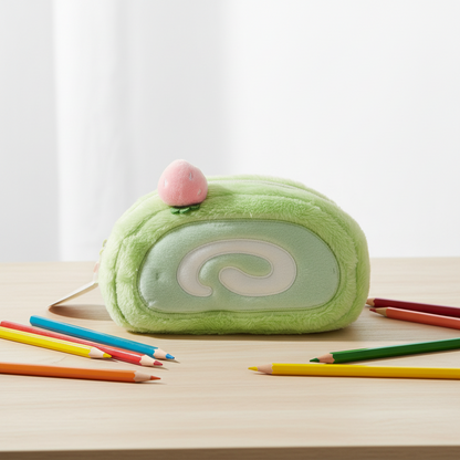Cute Plush Pencil Case – Large Capacity Multifunction Stationery Storage Pouch for Students, School and Office Organization