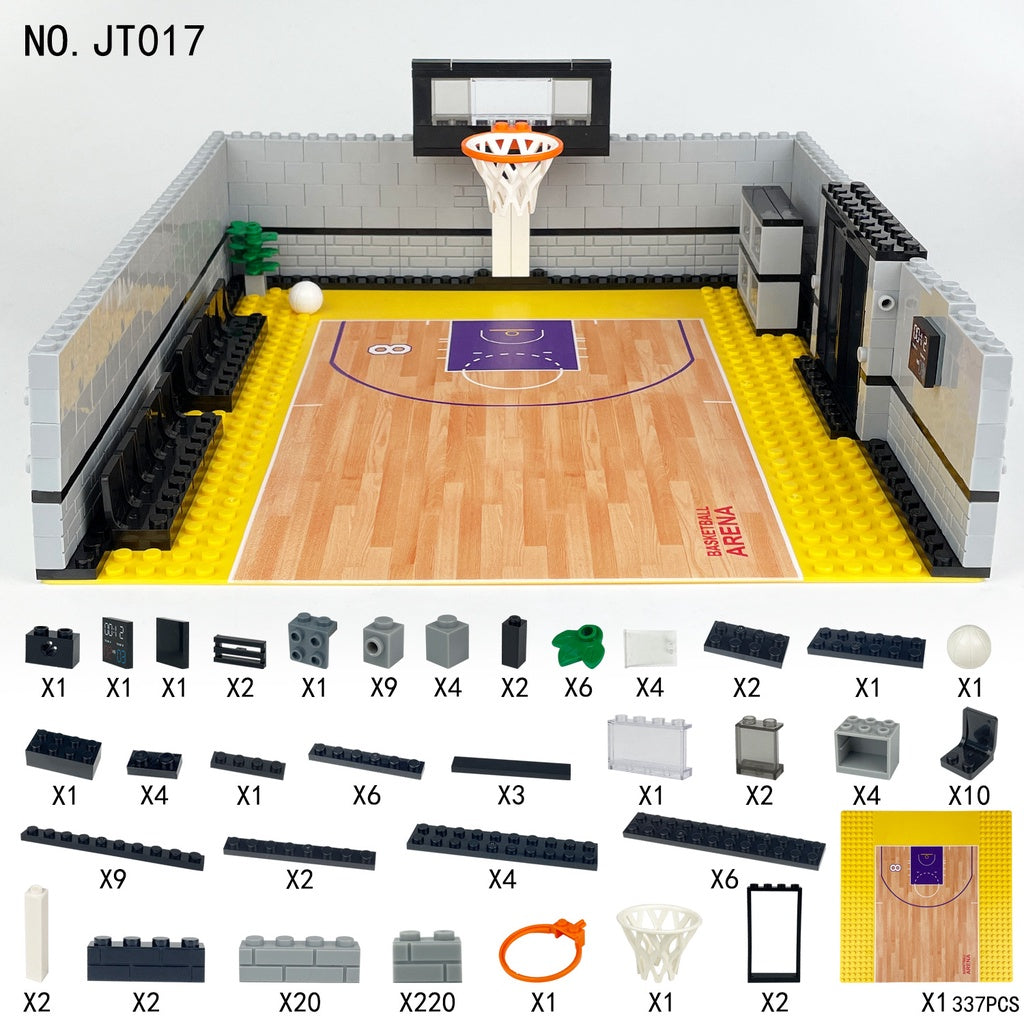 Basketball Building Block Set – DIY Sports Arena Construction Toy for Kids with Educational STEM Learning and Creative Play Fun