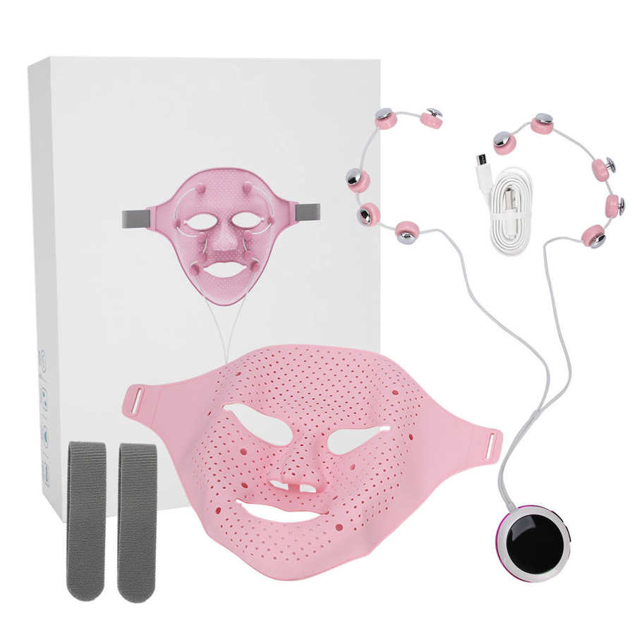 EMS Silicone Facial Massager Mask – Microcurrent Face Lifting Device for Skin Tightening, Firming and Anti-Aging Beauty Treatments