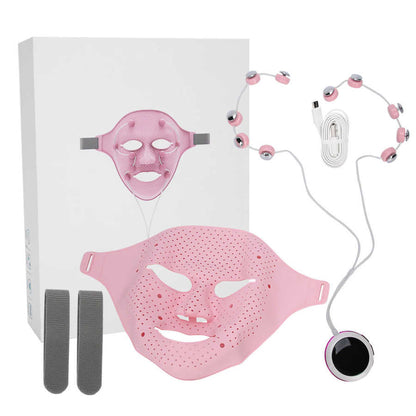 EMS Silicone Facial Massager Mask – Microcurrent Face Lifting Device for Skin Tightening, Firming and Anti-Aging Beauty Treatments