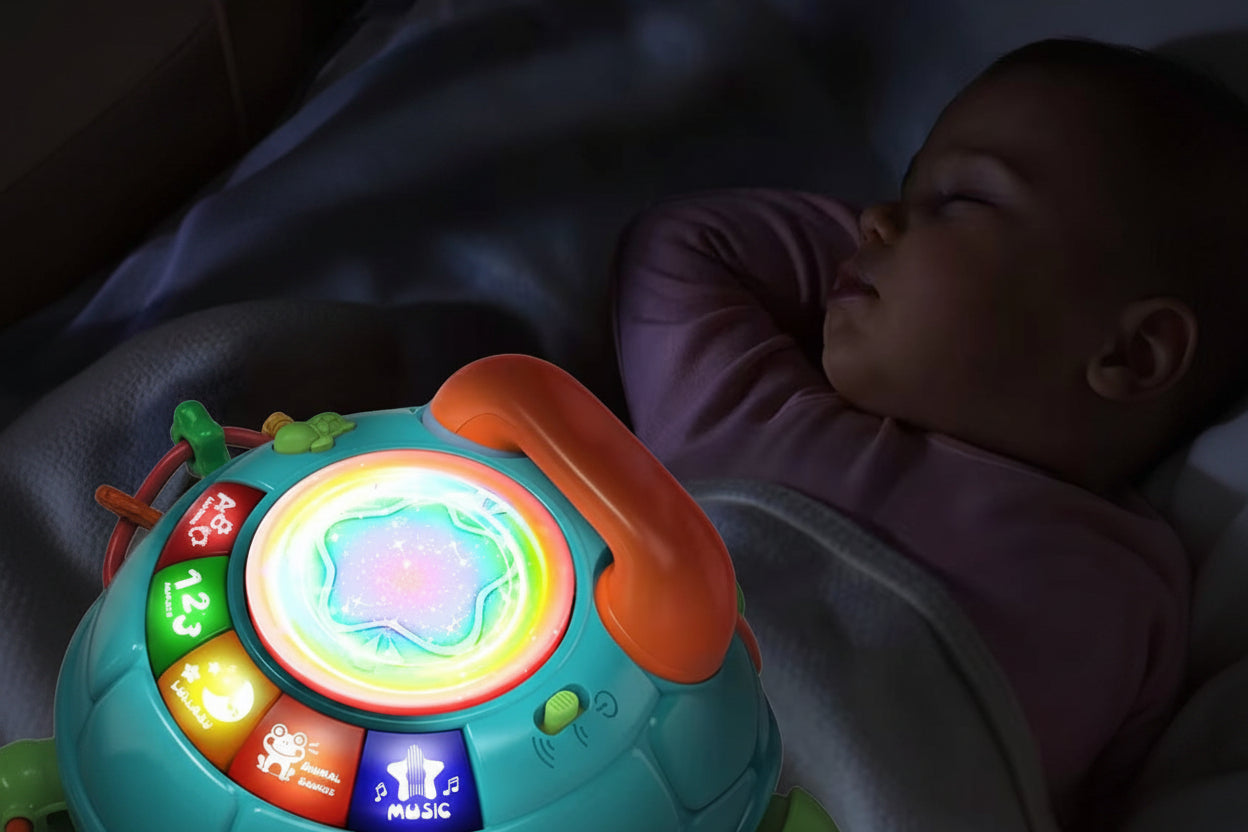 Musical Crawling Turtle Toy – Interactive Baby Learning Toy with Lights, Sounds and Crawling Action for Infant Development