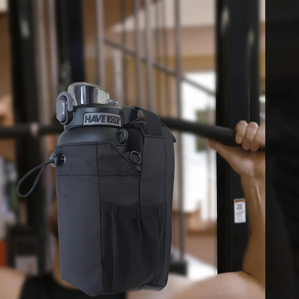 Magnetic Gym Bag Organizer – Large Capacity Fitness Carrier with Phone Pocket and Water Bottle Holder for Workouts