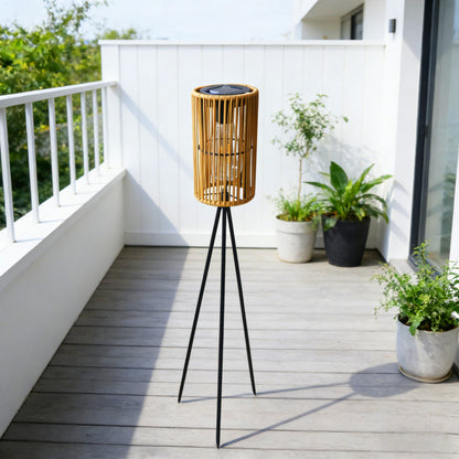 Handmade Rattan Sun Lantern – Decorative Garden Lamp for Outdoor Pathways, Courtyards and Cozy Holiday Ambience Without Electricity