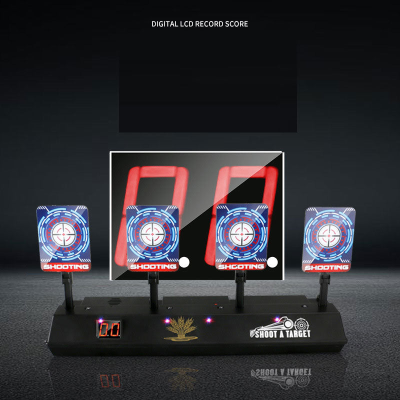 Electronic Shooting Target – 360° Rotating Auto Reset Scoring Target for Toy Gun Practice, Skill Training and Family Fun