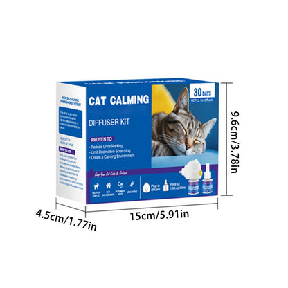 Pheromone Diffuser for Anxious Pets with Plug-In Operation and 60-Day Refill Supply