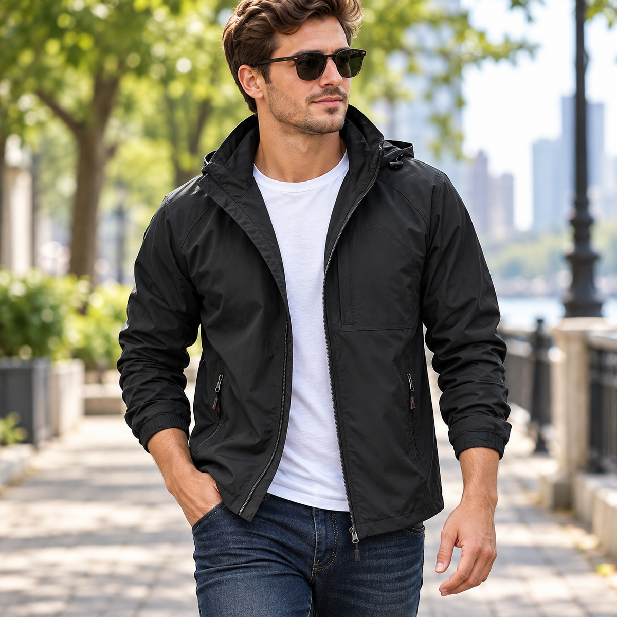 Men's Casual Jacket Water Resistant Transitional | Versatile Outerwear