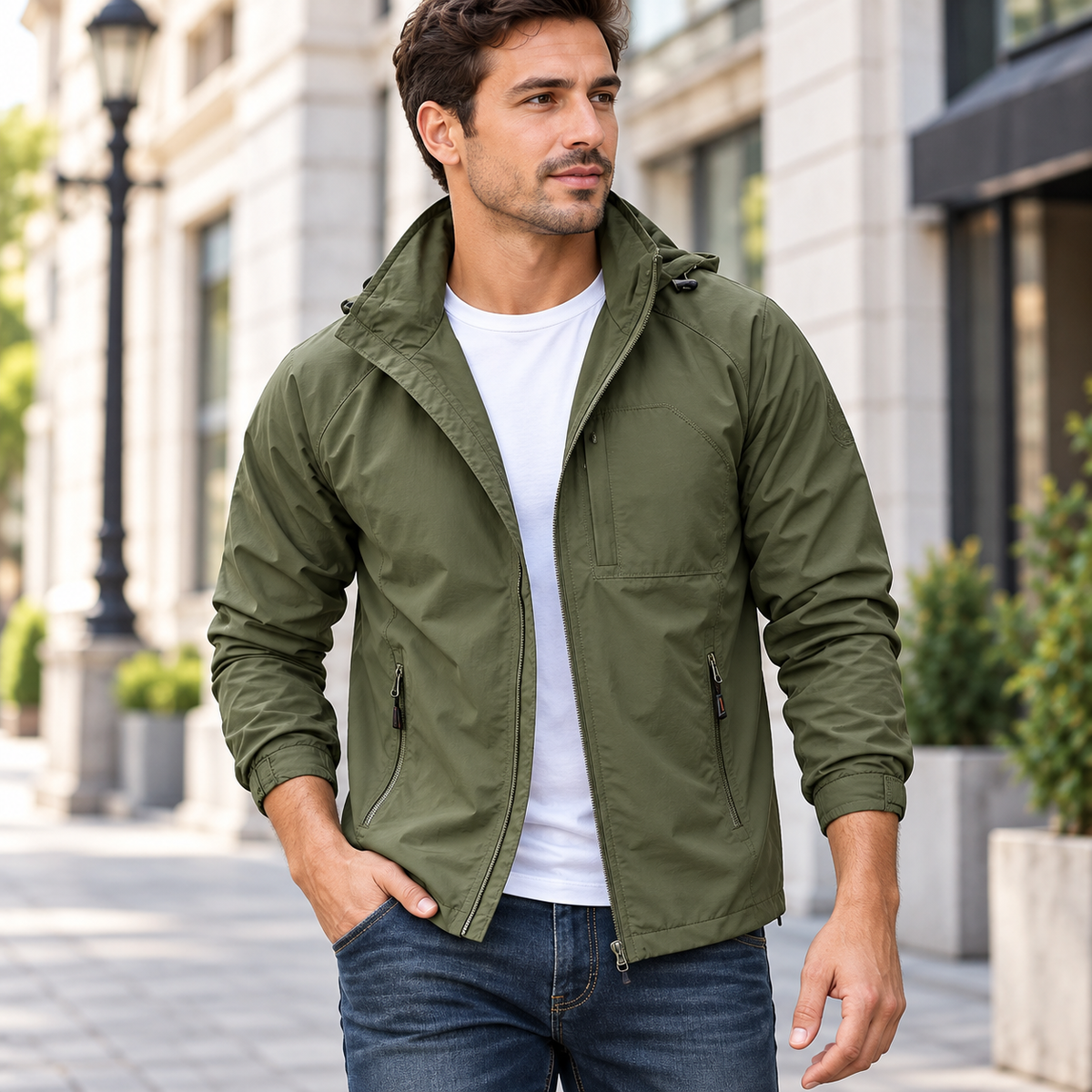 Men's Casual Jacket Water Resistant Transitional | Versatile Outerwear