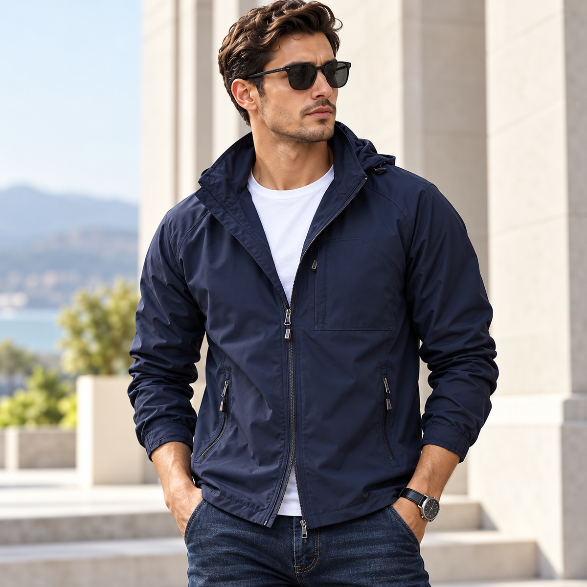 Men's Casual Jacket Water Resistant Transitional | Versatile Outerwear