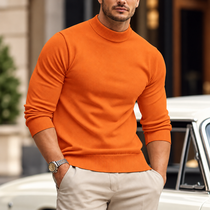 Men's Crew Neck Casual Sweater | Knitted Design