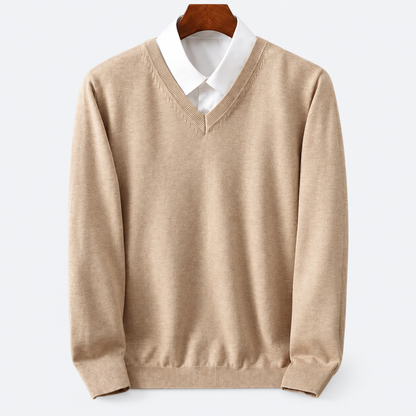 Men's Crew Neck Pullover Sweater | Casual Knit