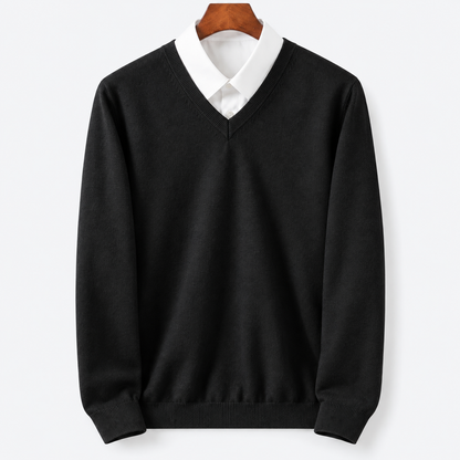 Men's Crew Neck Pullover Sweater | Casual Knit