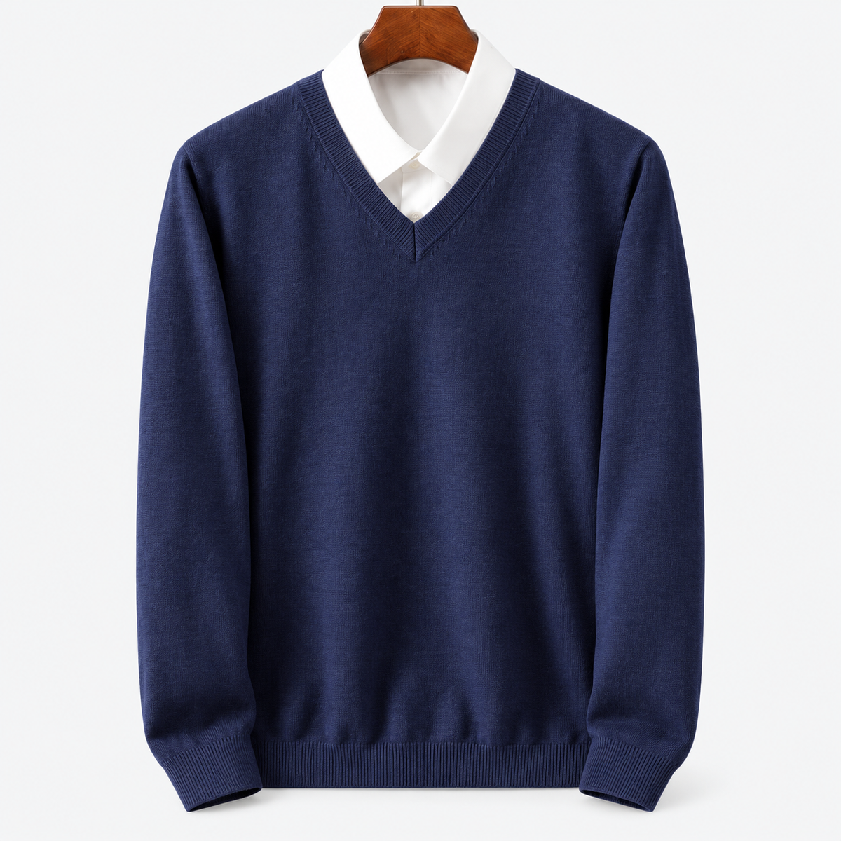 Men's Crew Neck Pullover Sweater | Casual Knit