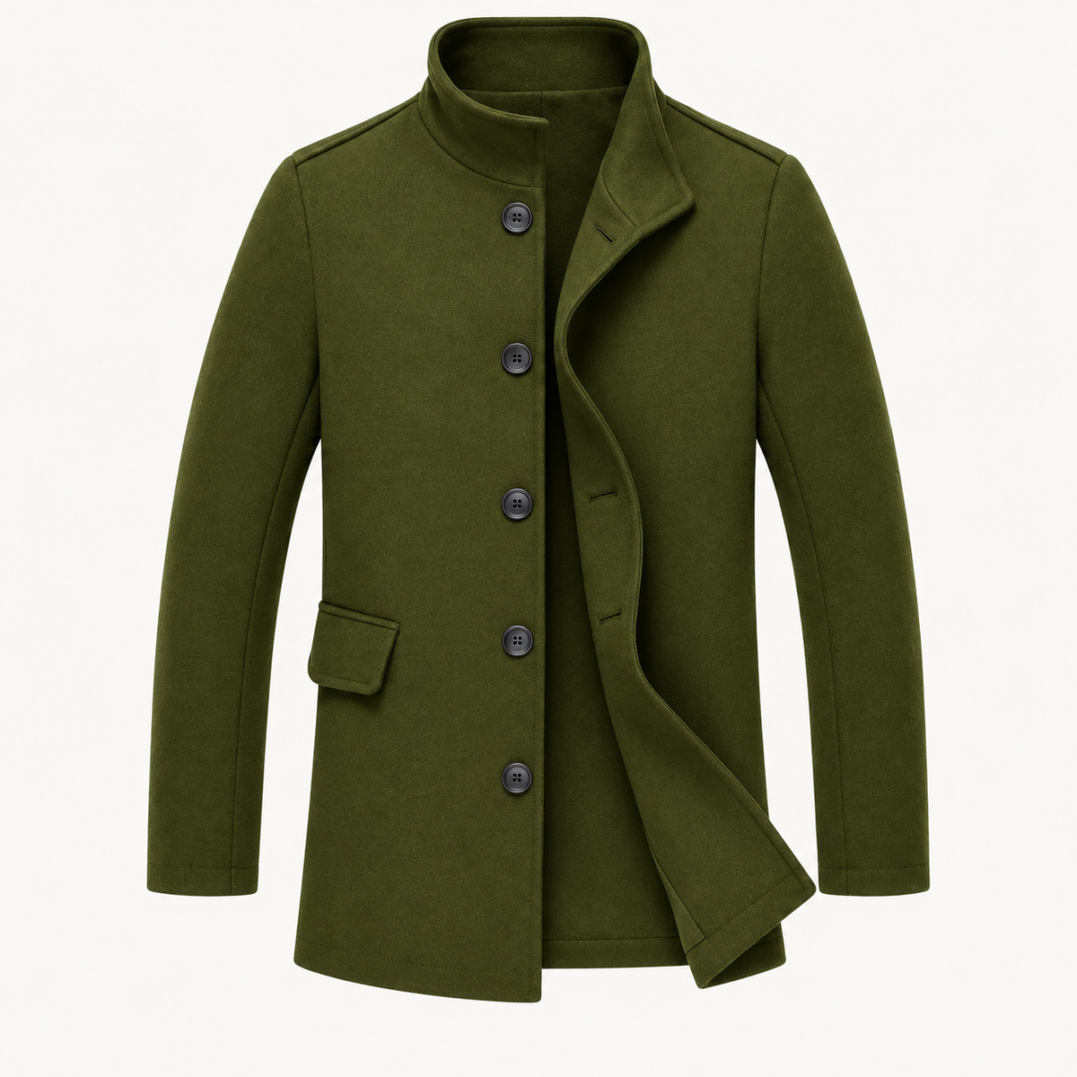 Men's Fall Overcoat Collar Design | Outerwear Coat