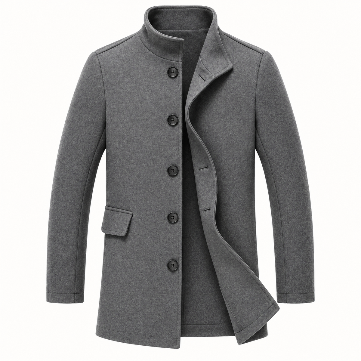 Men's Fall Overcoat Collar Design | Outerwear Coat