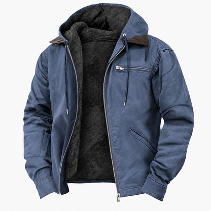 Men's Insulated Outdoor Hooded Jacket | Durable Wear