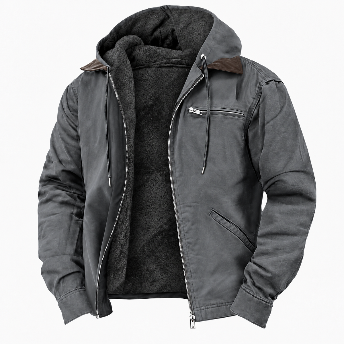 Men's Insulated Outdoor Hooded Jacket | Durable Wear